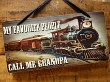 View Train Sign for Grandpa